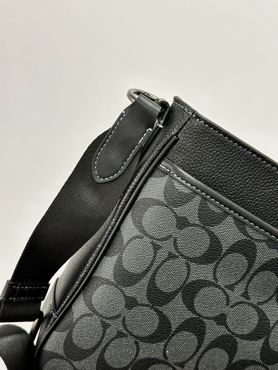 Coach District Crossbody In Signature Canvas - Gunmetal/Charcoa - 11