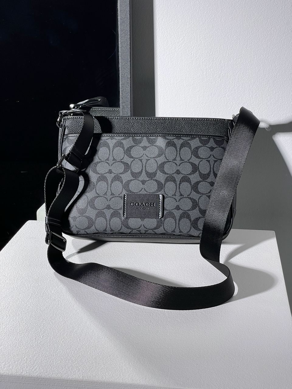 Coach District Crossbody In Signature Canvas - Gunmetal/Charcoa - 3