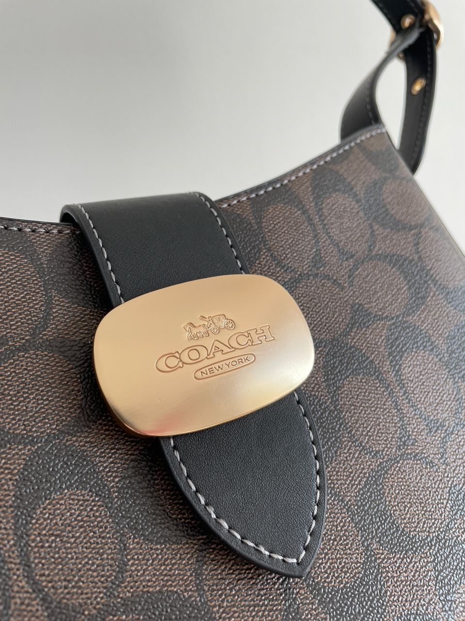 Coach Eliza Shoulder Bag In Signature Canvas - 12