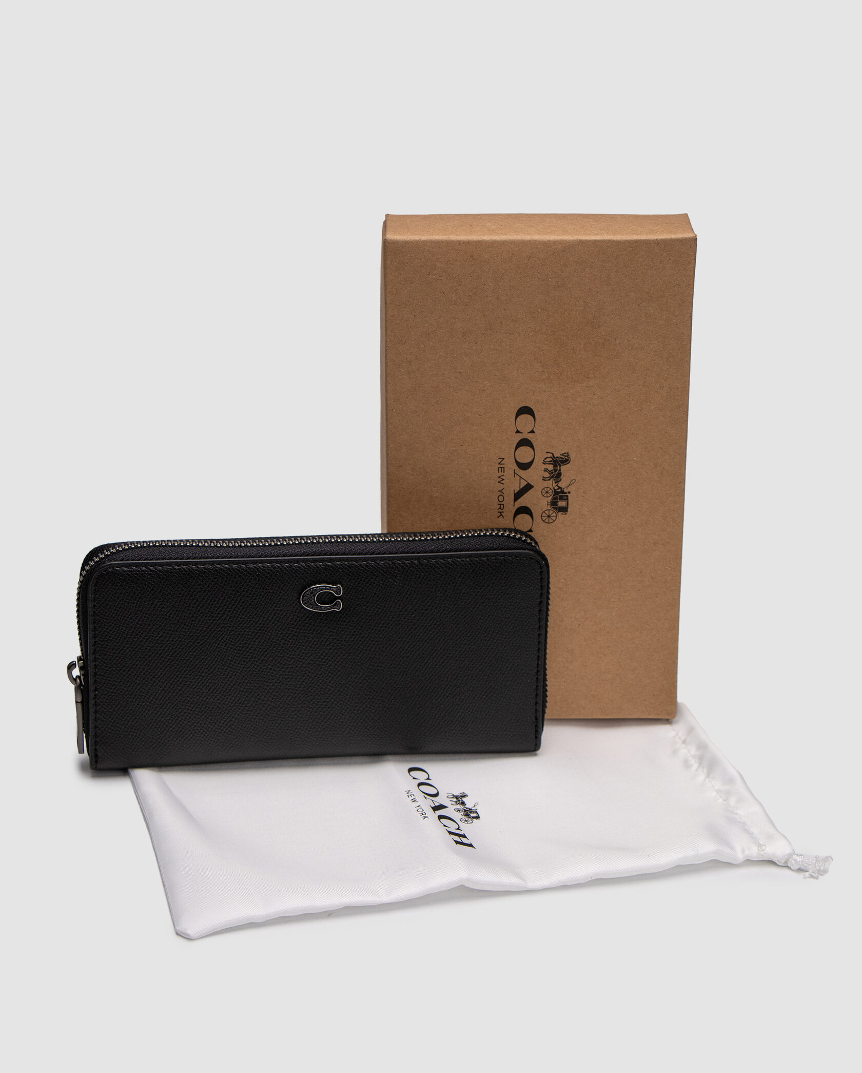 Coach Essential Slim Accordion Zip Wallet with Signature Canvas - 2