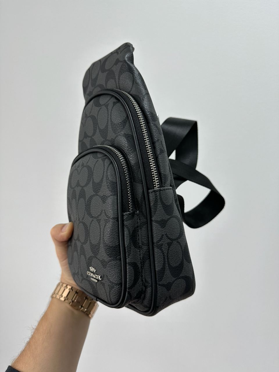 Coach Ethan Pack In Signature Grey Canvas - 4