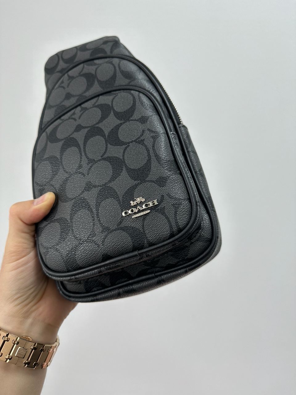 Coach Ethan Pack In Signature Grey Canvas - 6