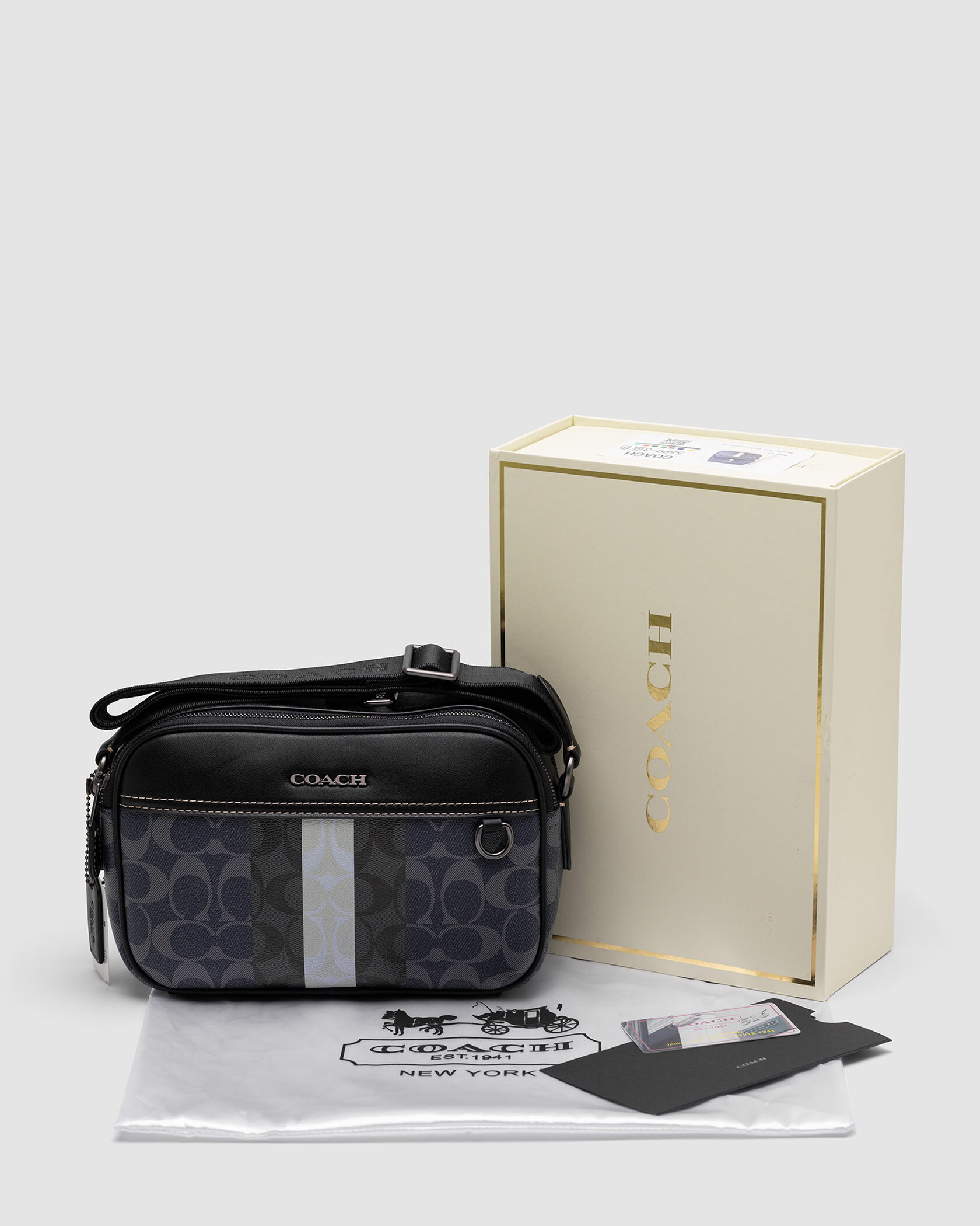 Coach Graham Crossbody Bag In Blocked Signature Canvas With Var - 2