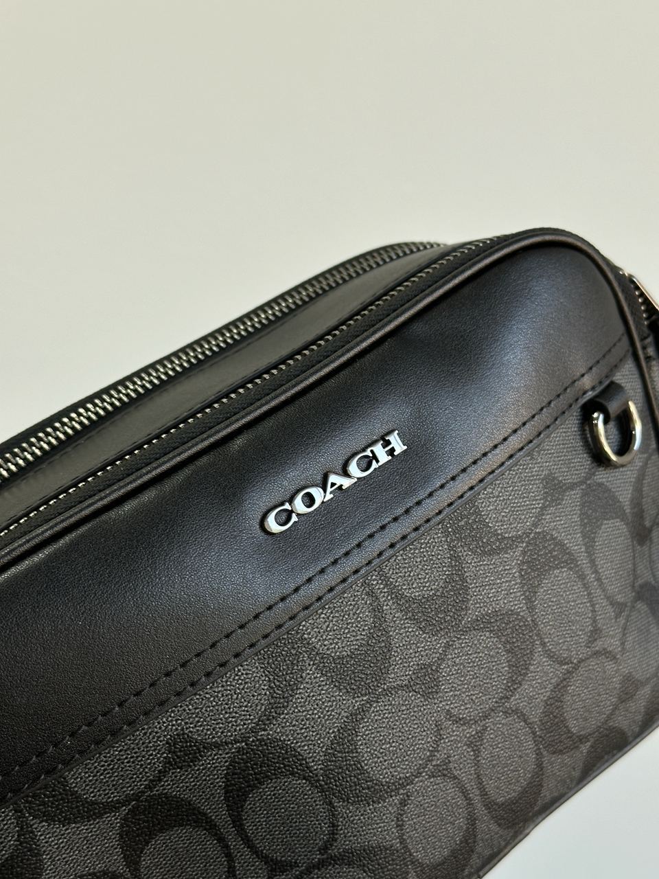 Coach Graham Crossbody With Signature Canvas Blue - 4