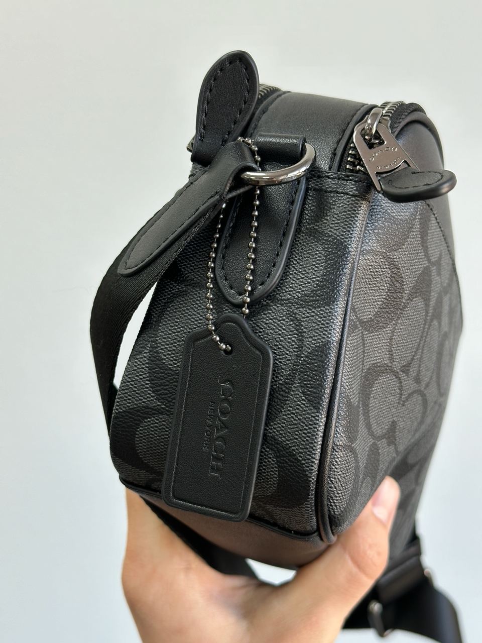 Coach Graham Crossbody With Signature Canvas Blue - 7