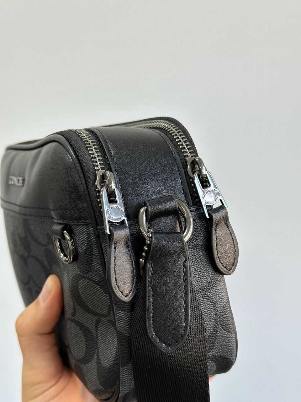 Coach Graham Crossbody With Signature Canvas Blue - 8