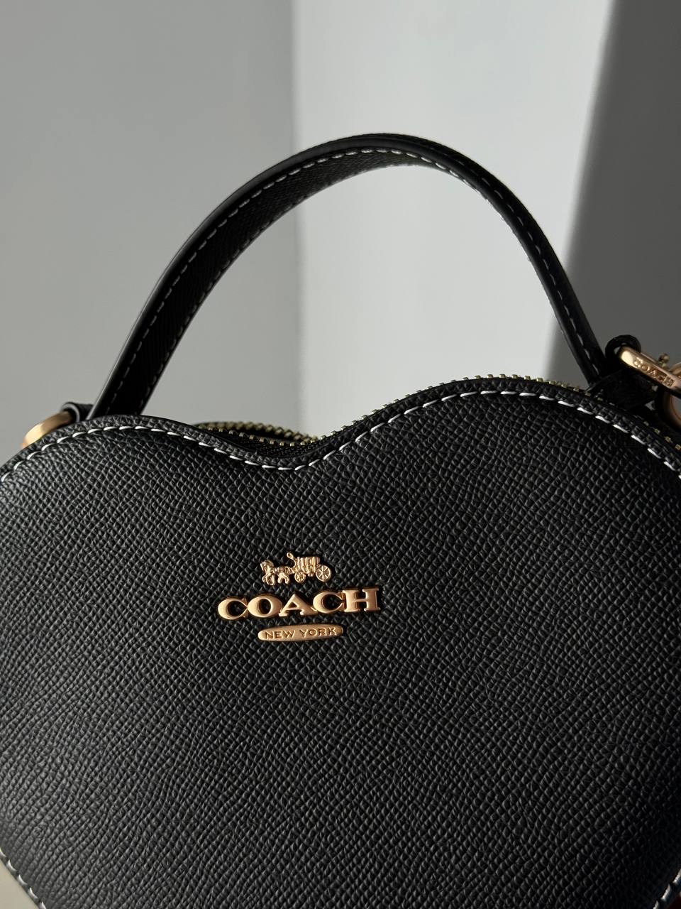 Coach Heart Women's Crossbody Bag Black - 5