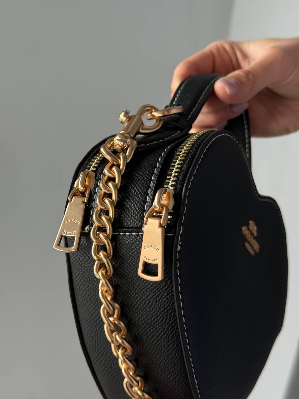 Coach Heart Women's Crossbody Bag Black - 7