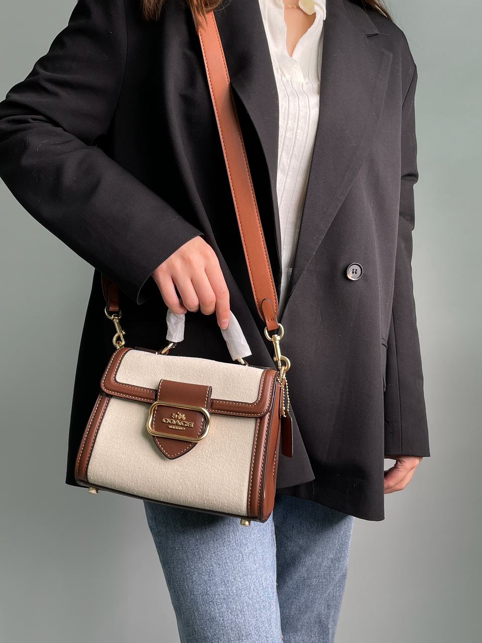 Coach Hero Shoulder Bag in Signature Canvas - 5