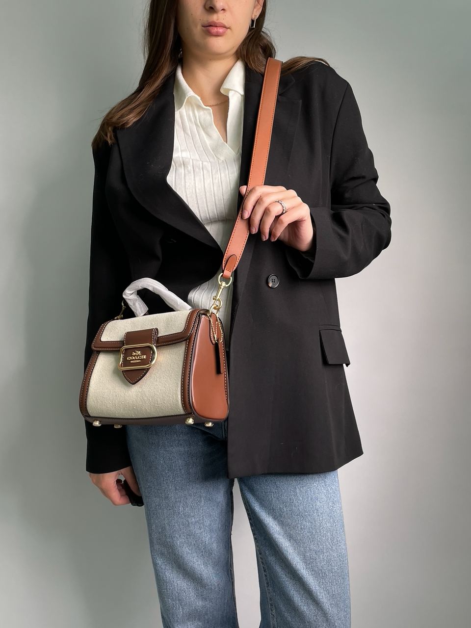 Coach Hero Shoulder Bag in Signature Canvas - 6