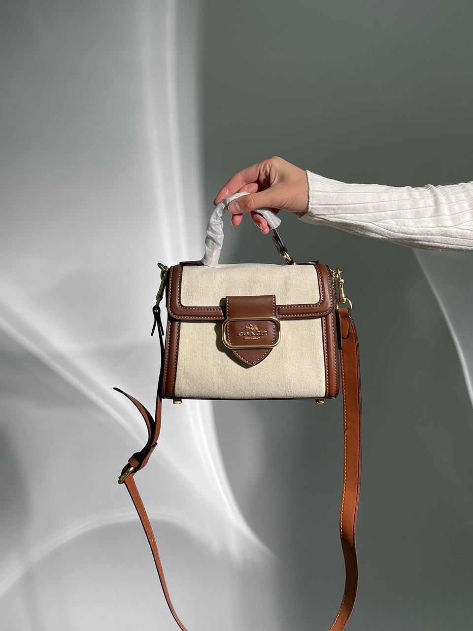 Coach Hero Shoulder Bag in Signature Canvas - 9