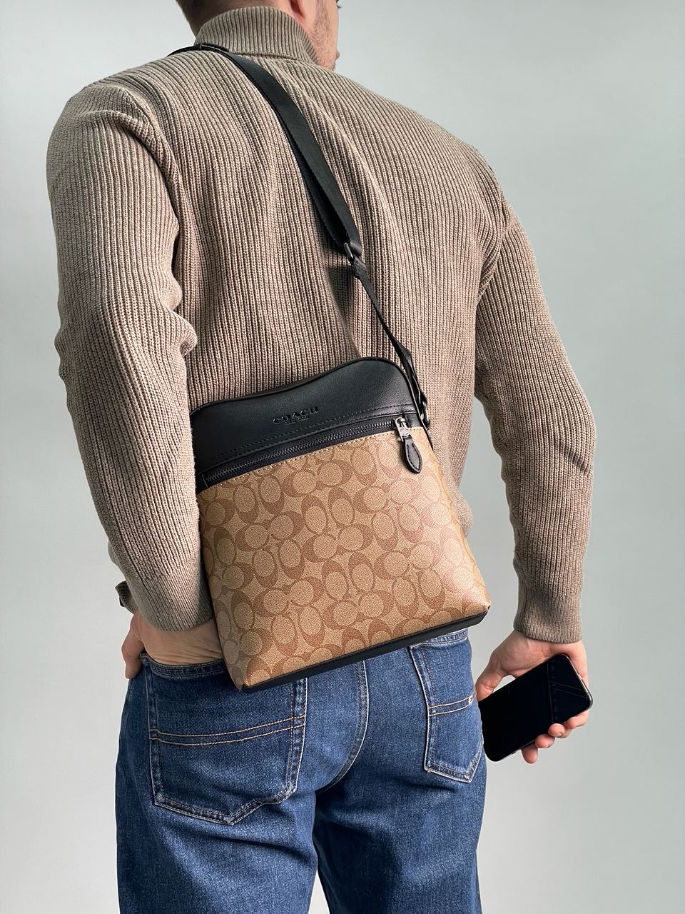 Coach Houston Flight Bag In Signature Canvas Beige - 5