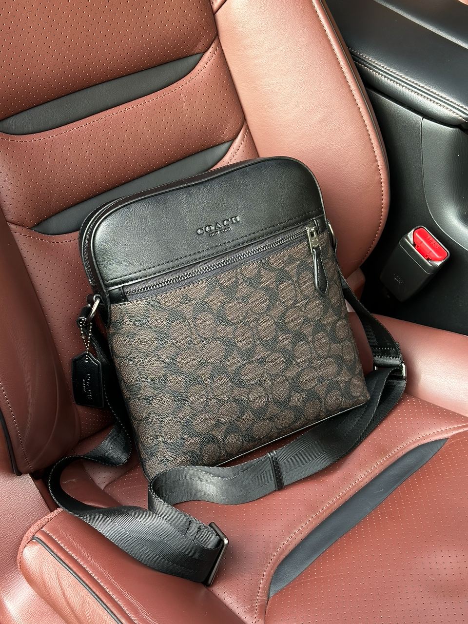 Coach Houston Flight Bag In Signature Canvas Brown - 3