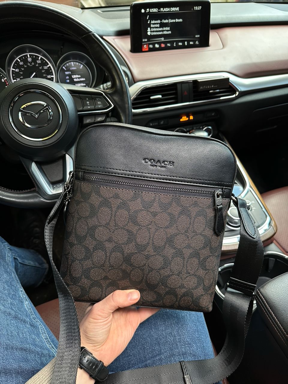 Coach Houston Flight Bag In Signature Canvas Brown - 4