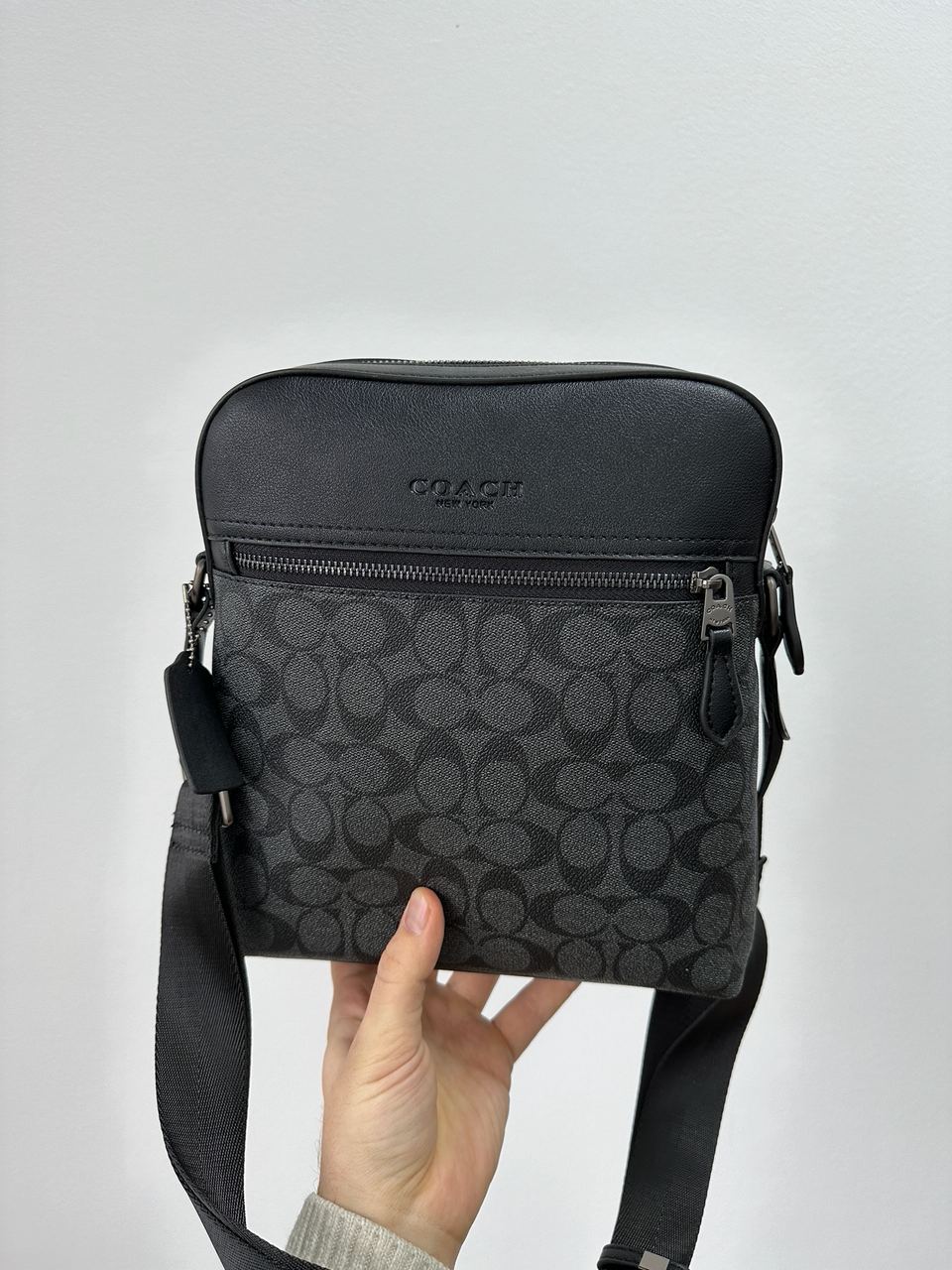 Coach Houston Flight Bag In Signature Canvas Grey - 8