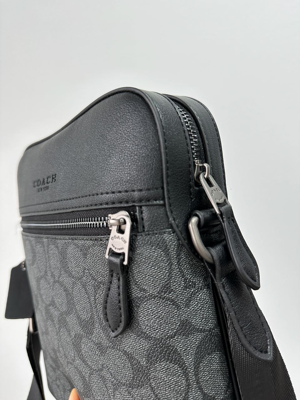 Coach Houston Flight Bag In Signature Canvas Grey - 9