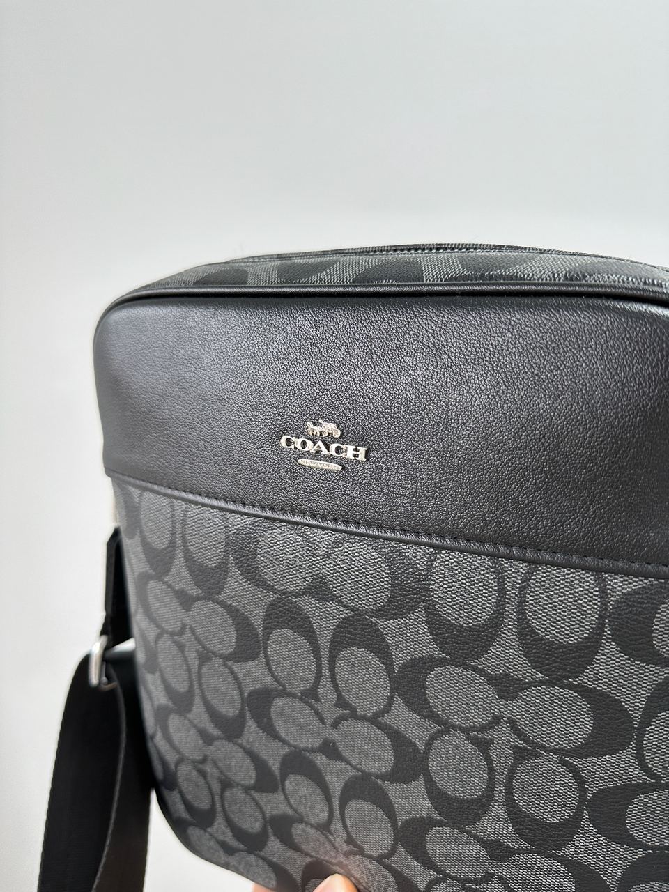 Coach Houston Flight Bag In Signature Canvas Grey - 9