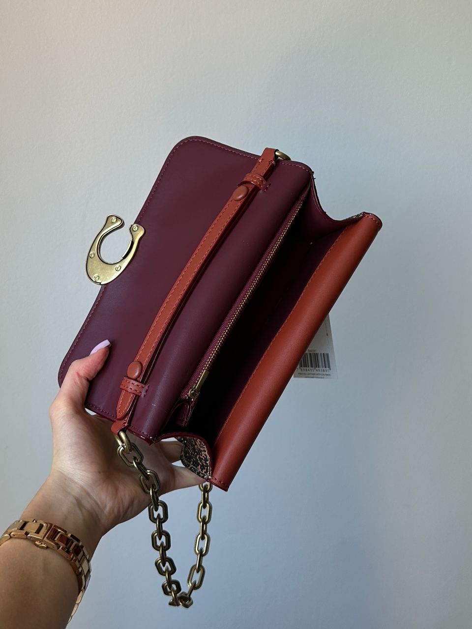 Coach Idol Bag 23 In Signature Canvas With Snakeskin Detail - 9