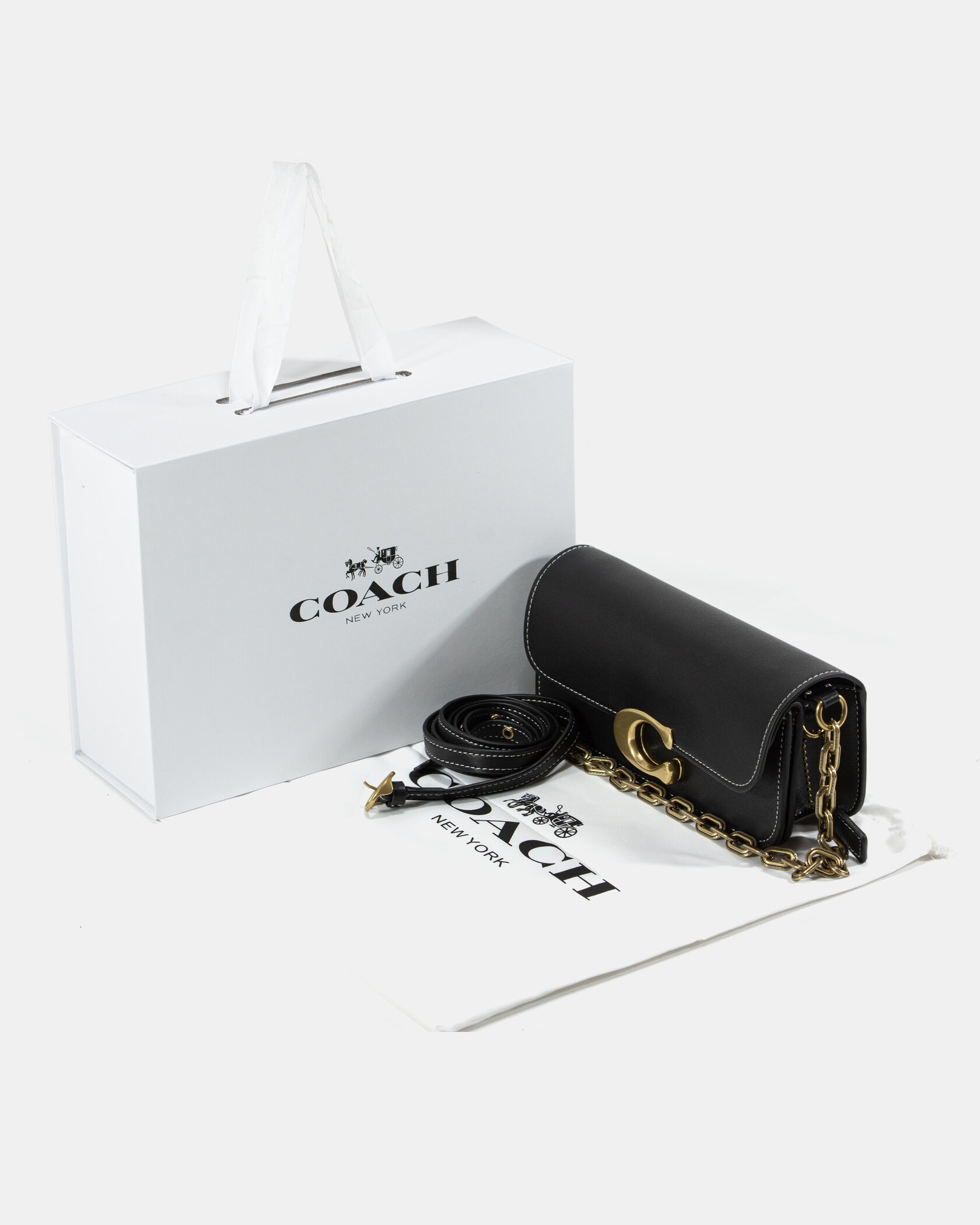 Coach Idol Small Shoulder Bag in Black Leather - 2