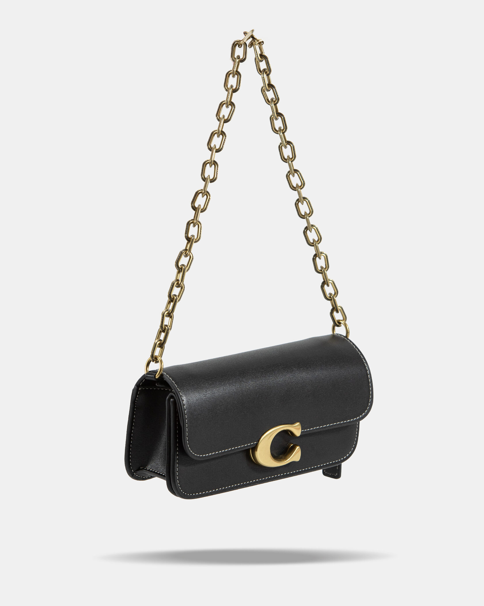 Coach Idol Small Shoulder Bag in Black Leather - 5