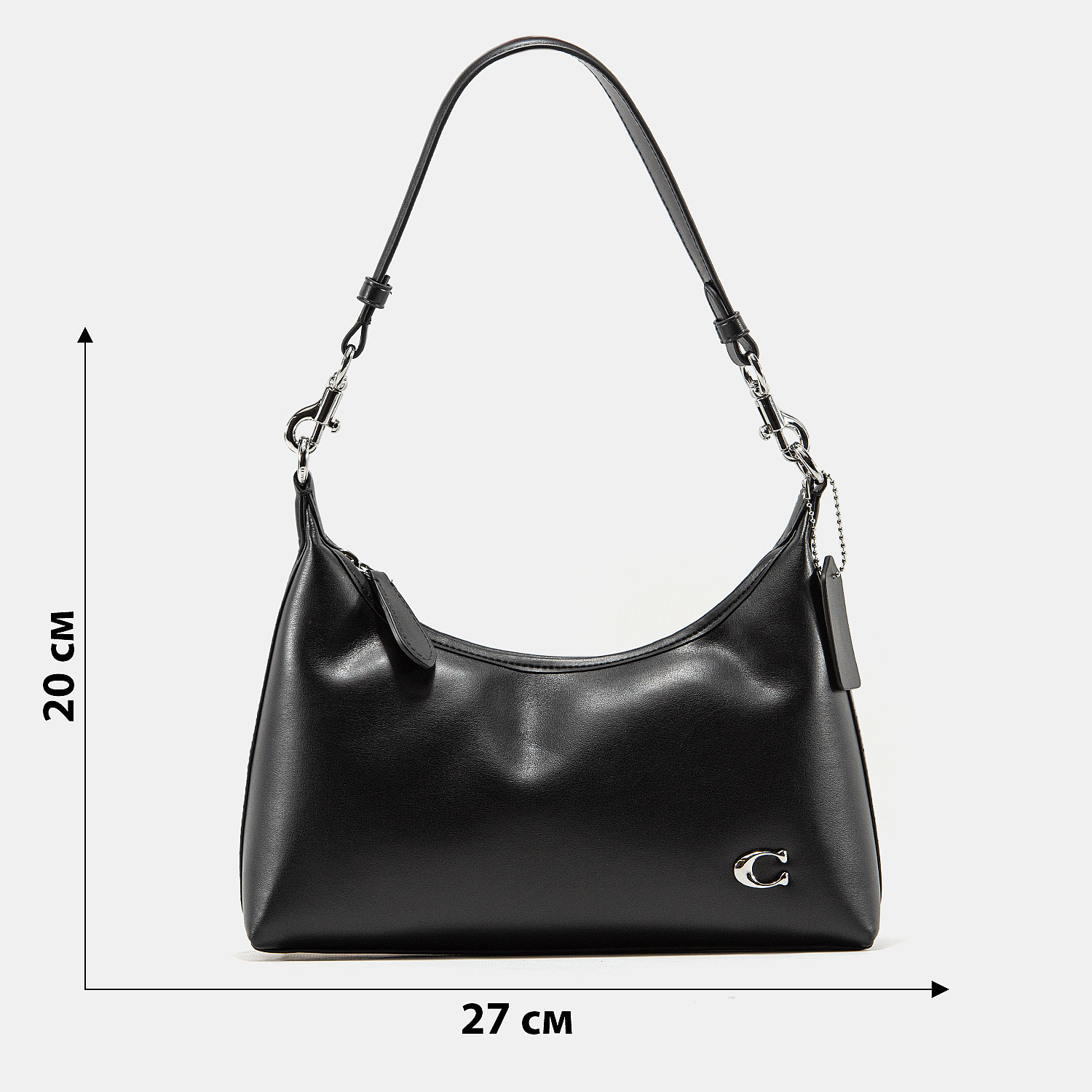Coach Juliet Shoulder Bag Black Smooth Leather - 3