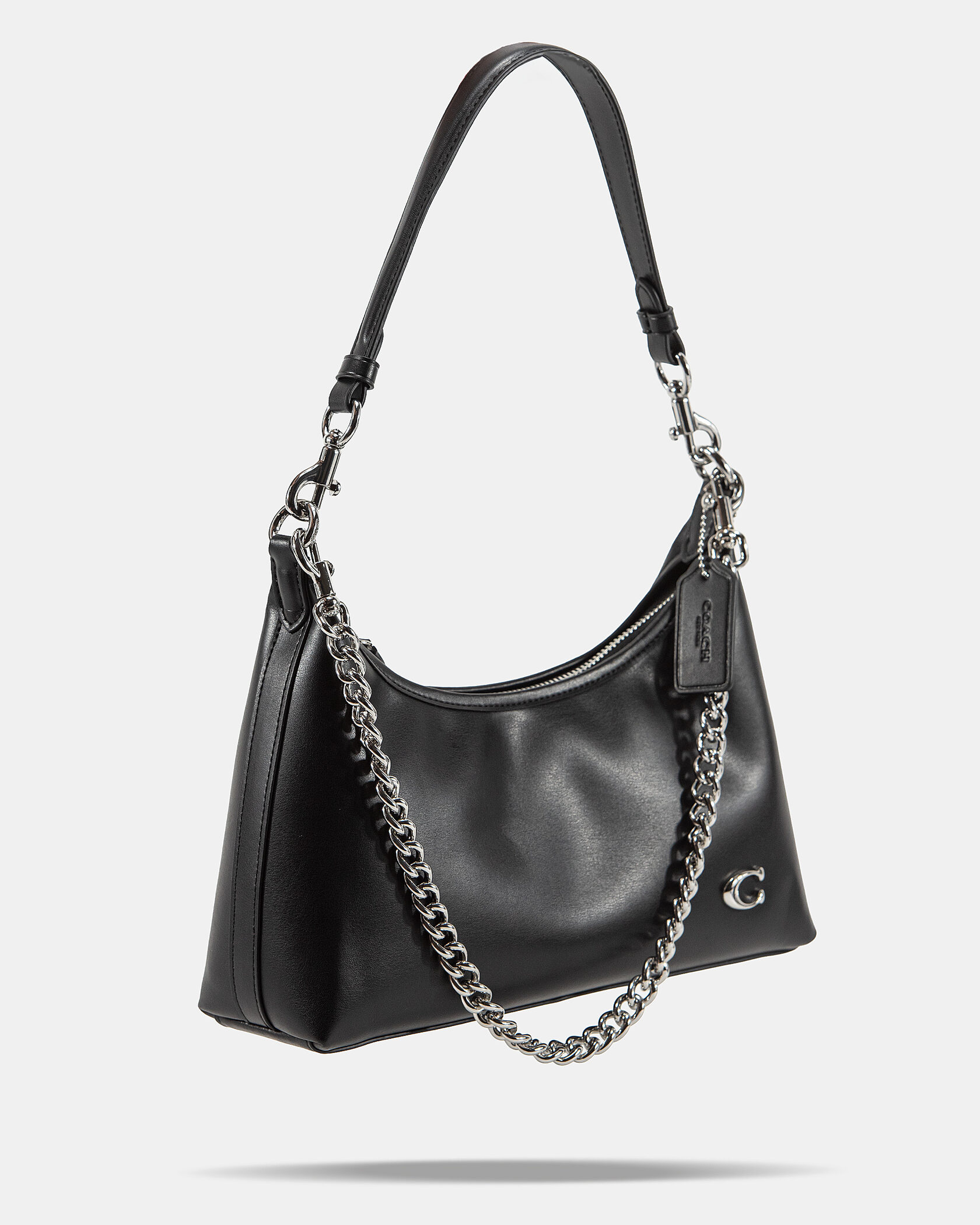 Coach Juliet Shoulder Bag Black Smooth Leather - 5