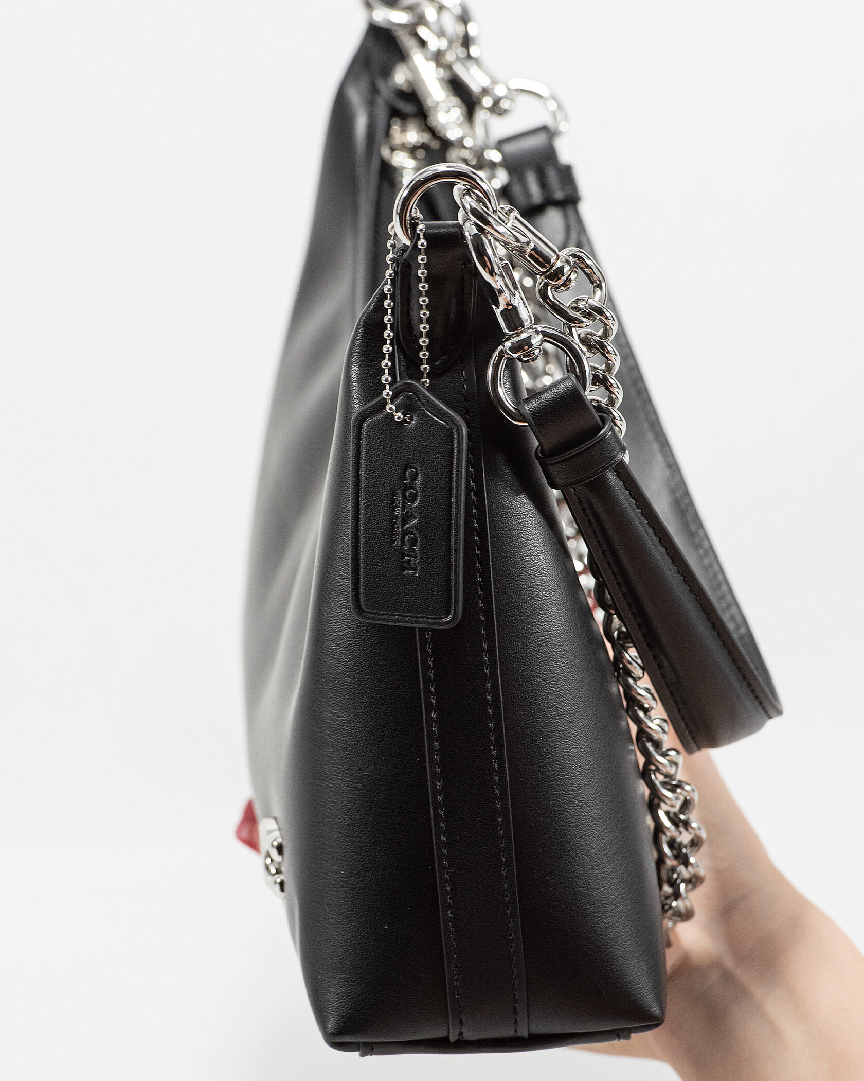 Coach Juliet Shoulder Bag Black Smooth Leather - 8