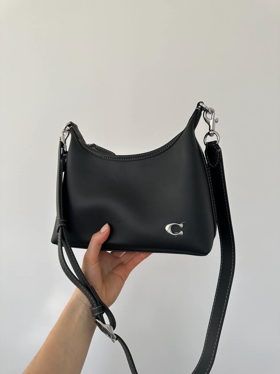 Coach Juliet Shoulder Bag Black Smooth Leather - 4