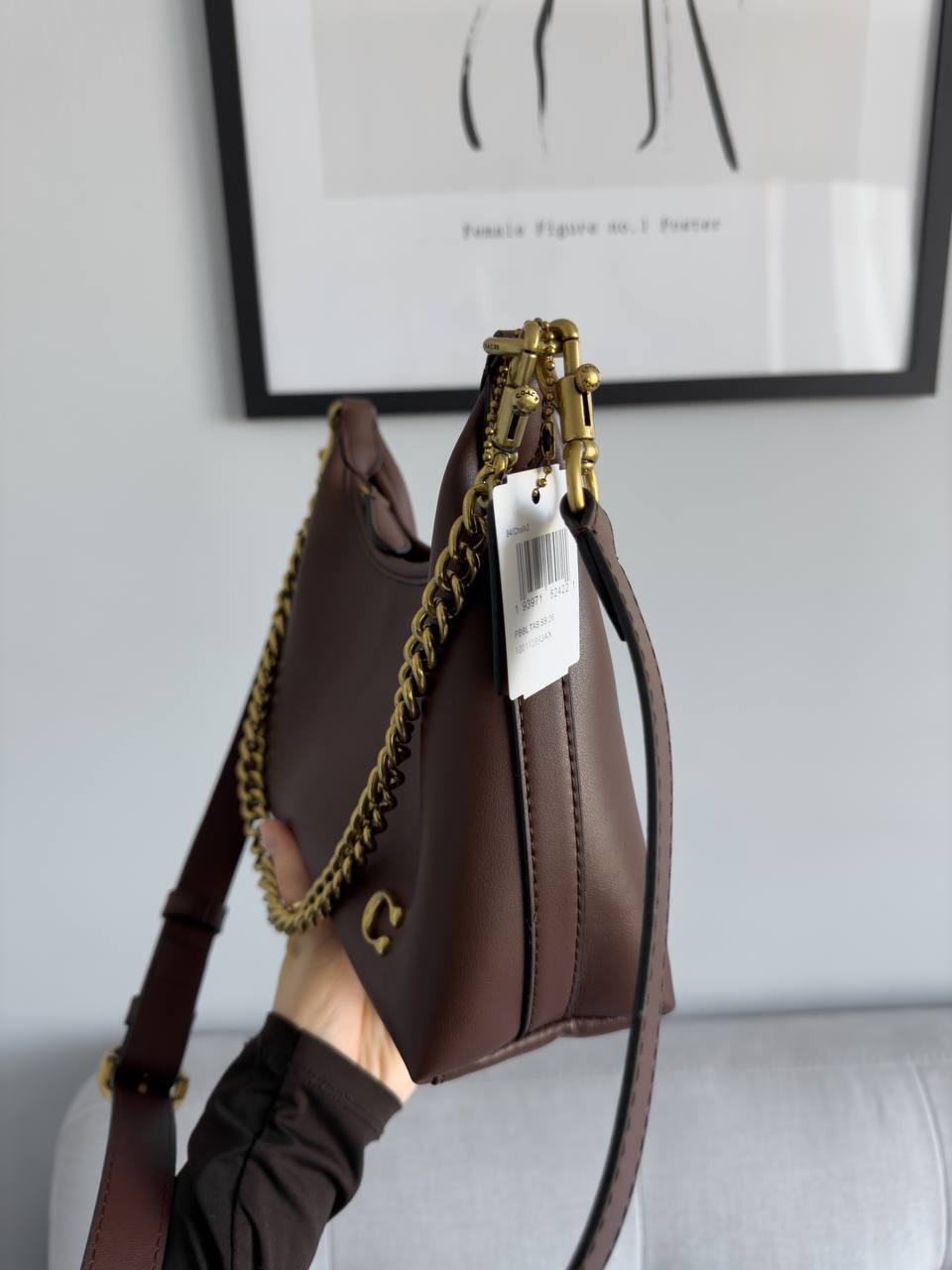 Coach Juliet Shoulder Bag Brown Smooth Leather - 10