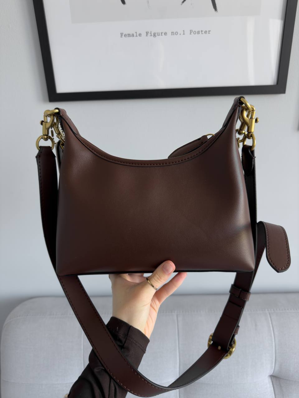 Coach Juliet Shoulder Bag Brown Smooth Leather - 11