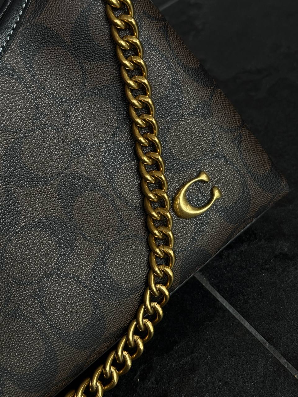 Coach Juliet Shoulder Bag Signature Canvas Brown - 4