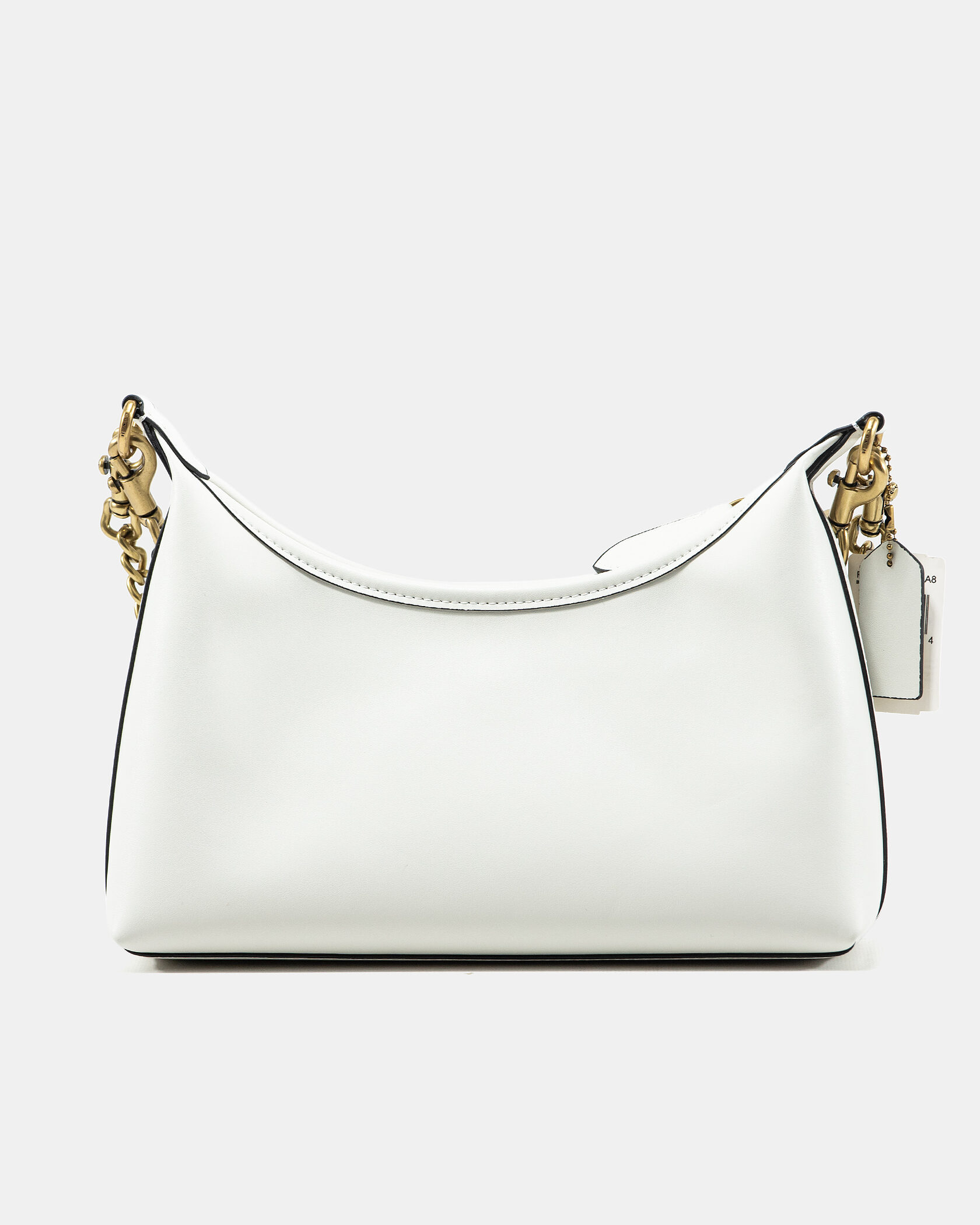 Coach Juliet Shoulder Bag White Smooth Leather - 6