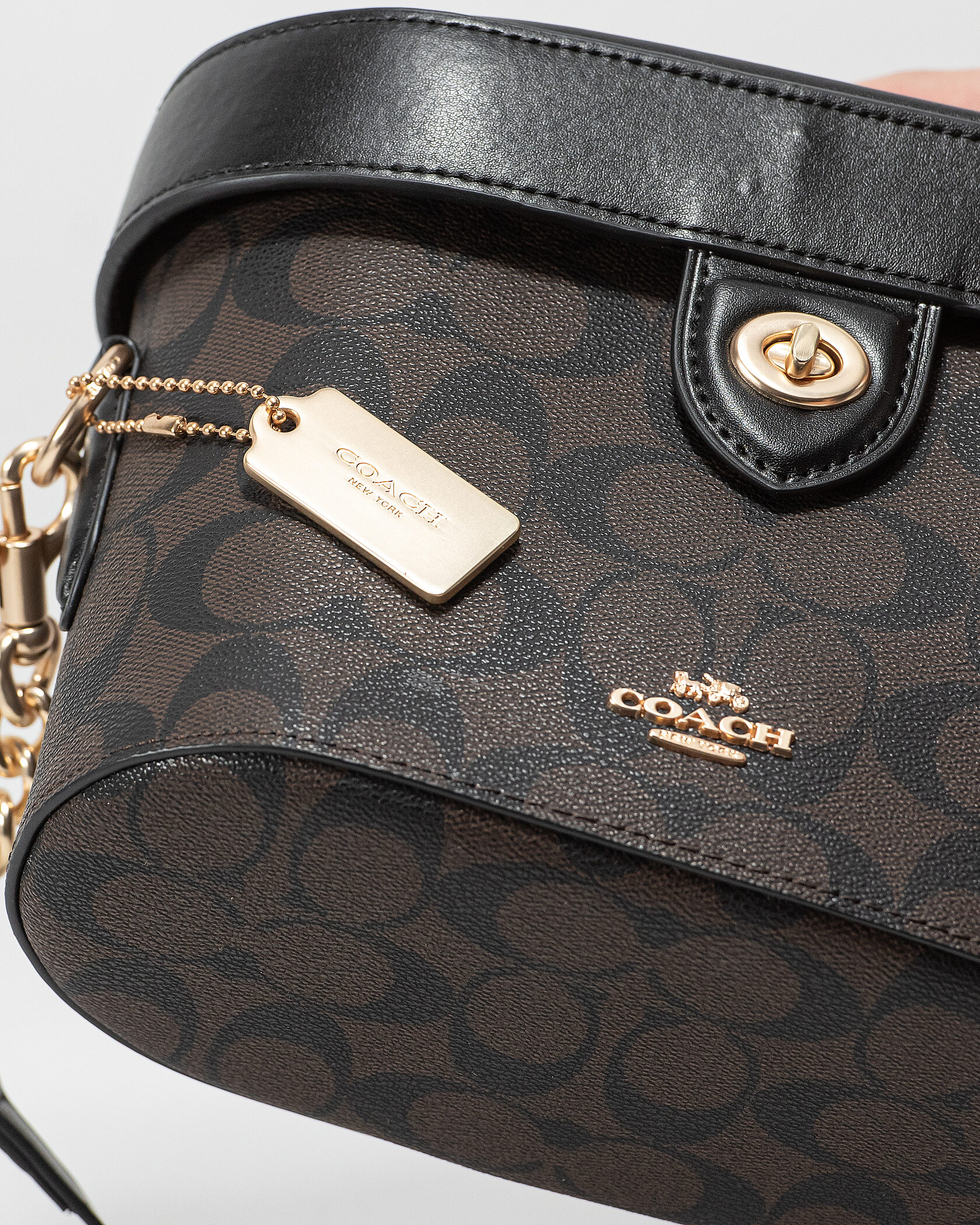 Coach Kay Crossbody Brown In Signature Canvas - 11