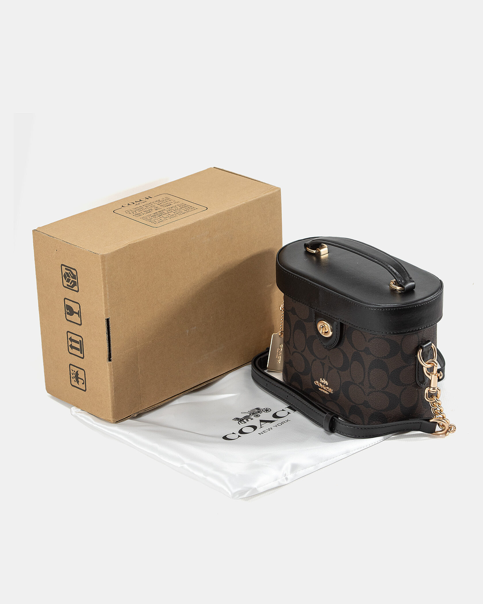 Coach Kay Crossbody Brown In Signature Canvas - 2