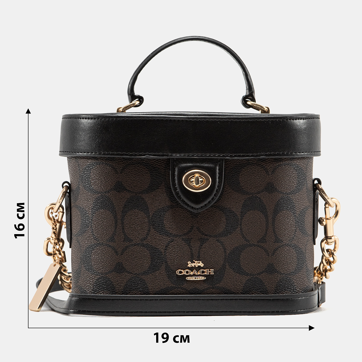 Coach Kay Crossbody Brown In Signature Canvas - 3