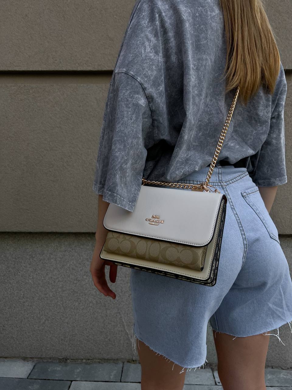 Coach Klare Crossbody Bag in Signature Canvas Khaki Multi - 12