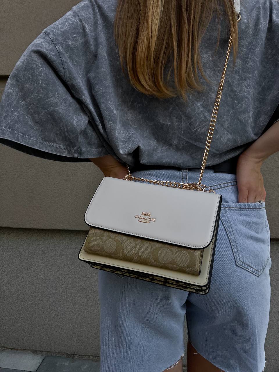 Coach Klare Crossbody Bag in Signature Canvas Khaki Multi - 13