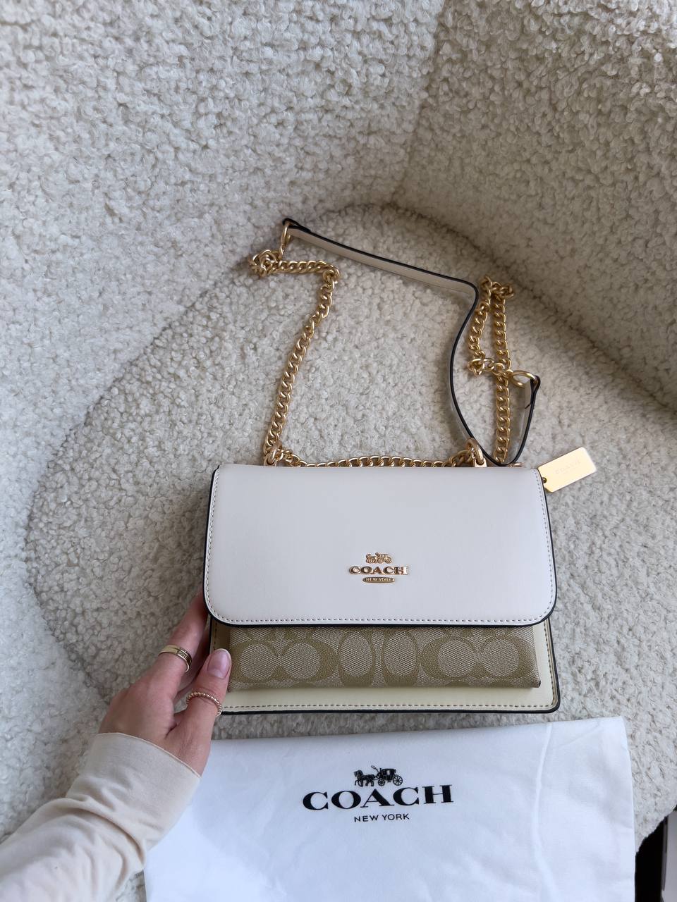 Coach Klare Crossbody Bag in Signature Canvas Khaki Multi - 7