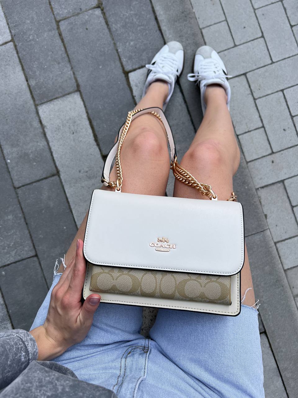 Coach Klare Crossbody Bag in Signature Canvas Khaki Multi - 9