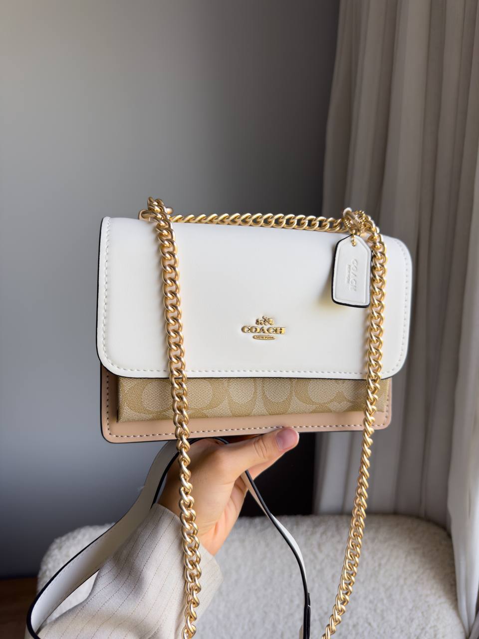 Coach Klare Crossbody Bag in Signature Canvas Khaki Multi - 4