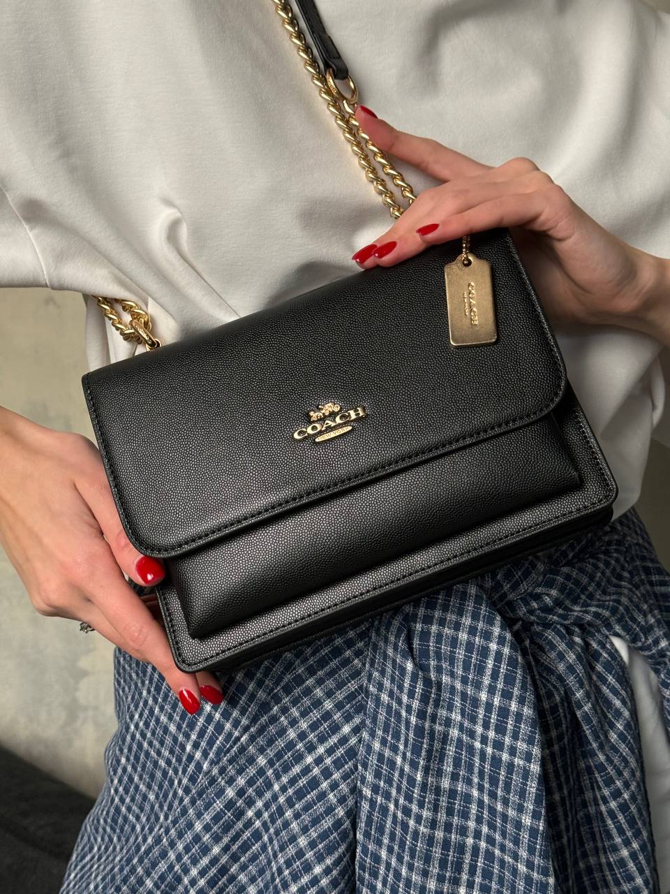 Coach Klare Crossbody Black/Gold - 2