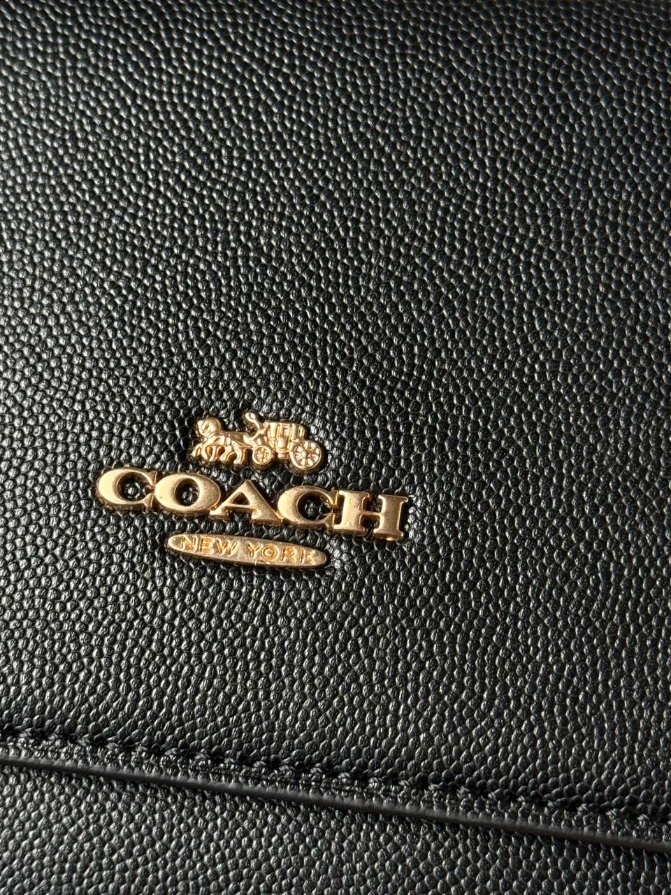 Coach Klare Crossbody Black/Gold - 5