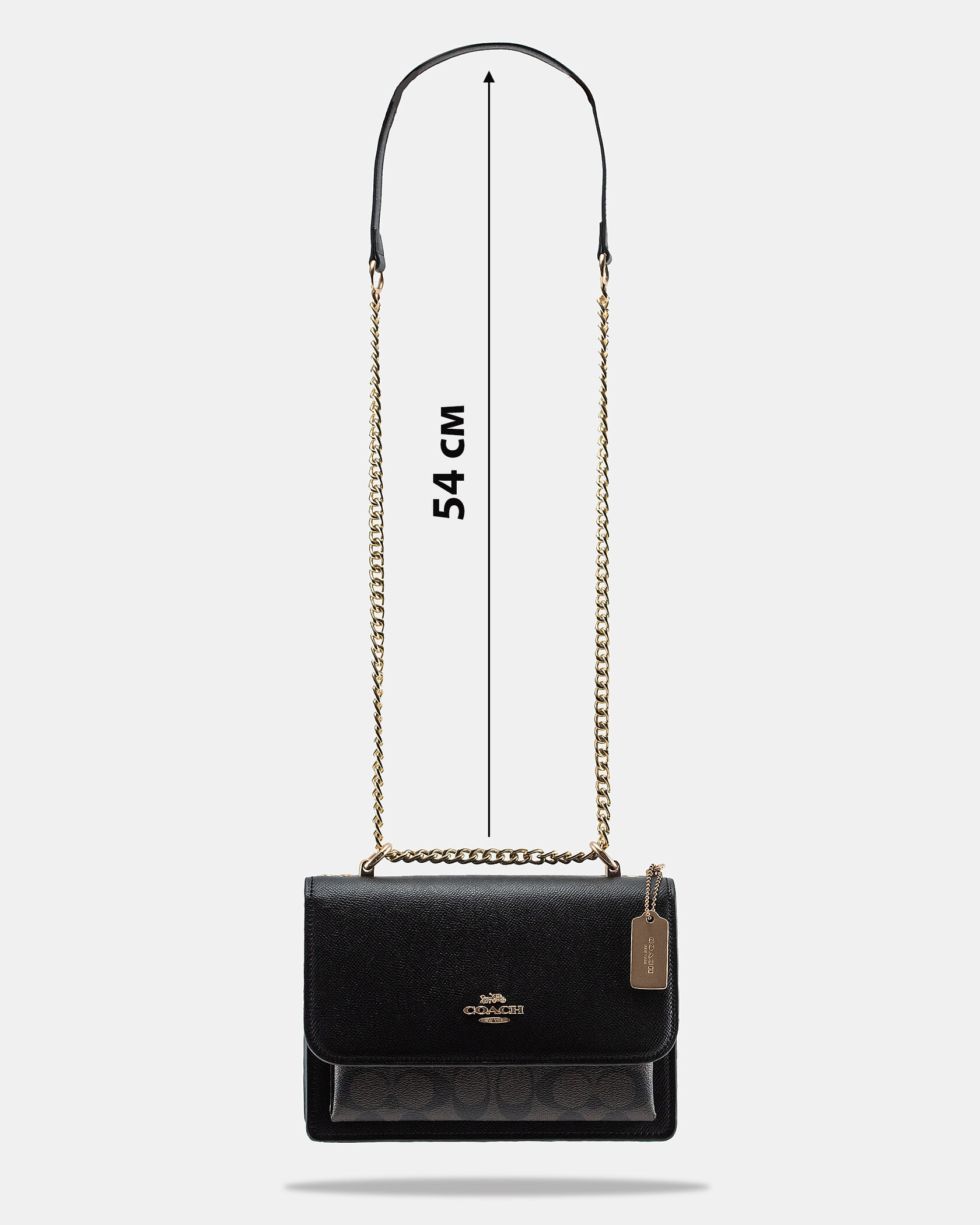 Coach Klare Small Crossbody Bag in Signature Canvas Black - 4