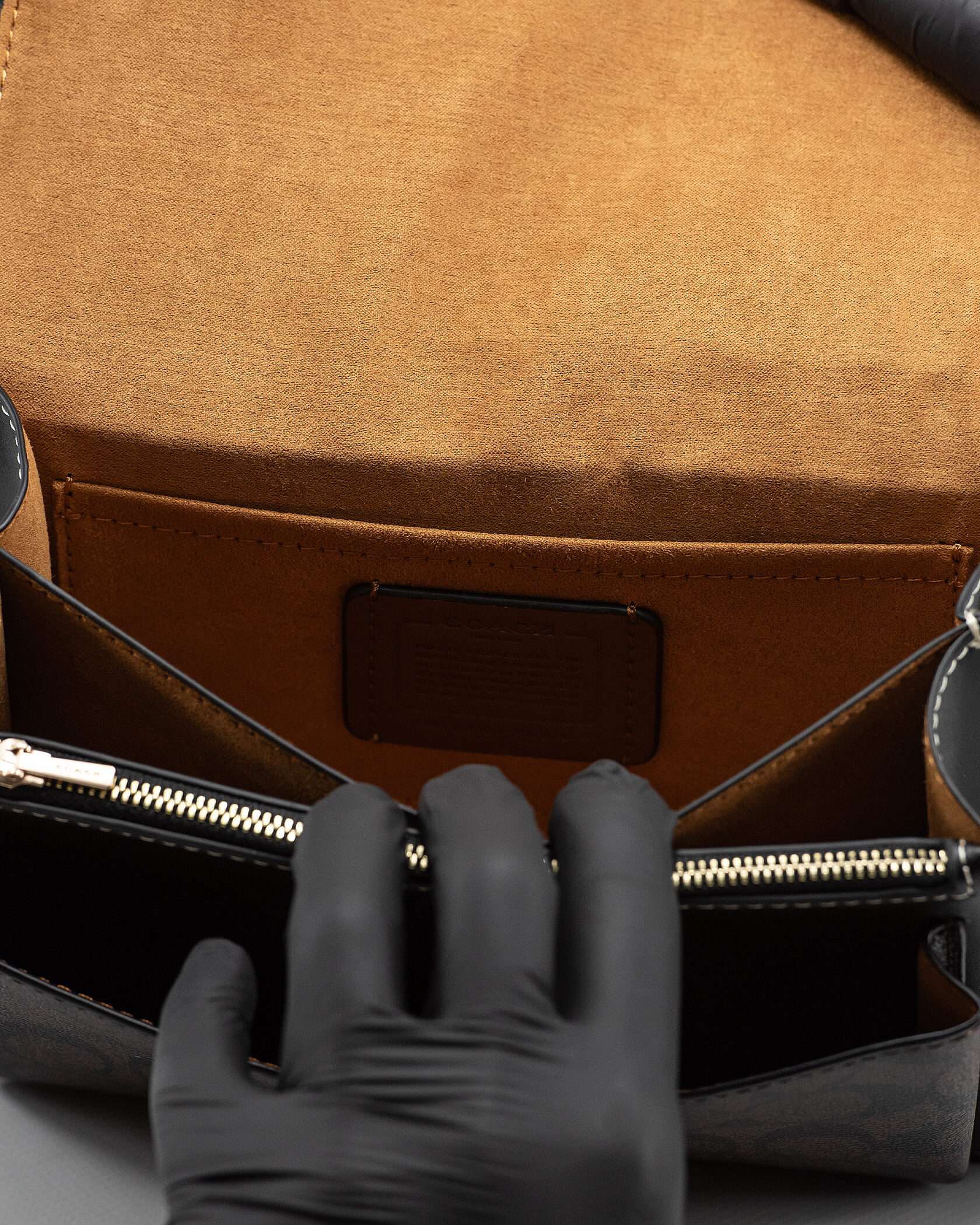 Coach Klare Small Crossbody Bag in Signature Canvas Light Khaki/Black - 14