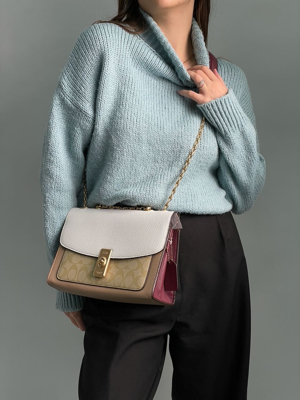 Coach Lane Shoulder Bag In Colorblock Signature Canvas - 5