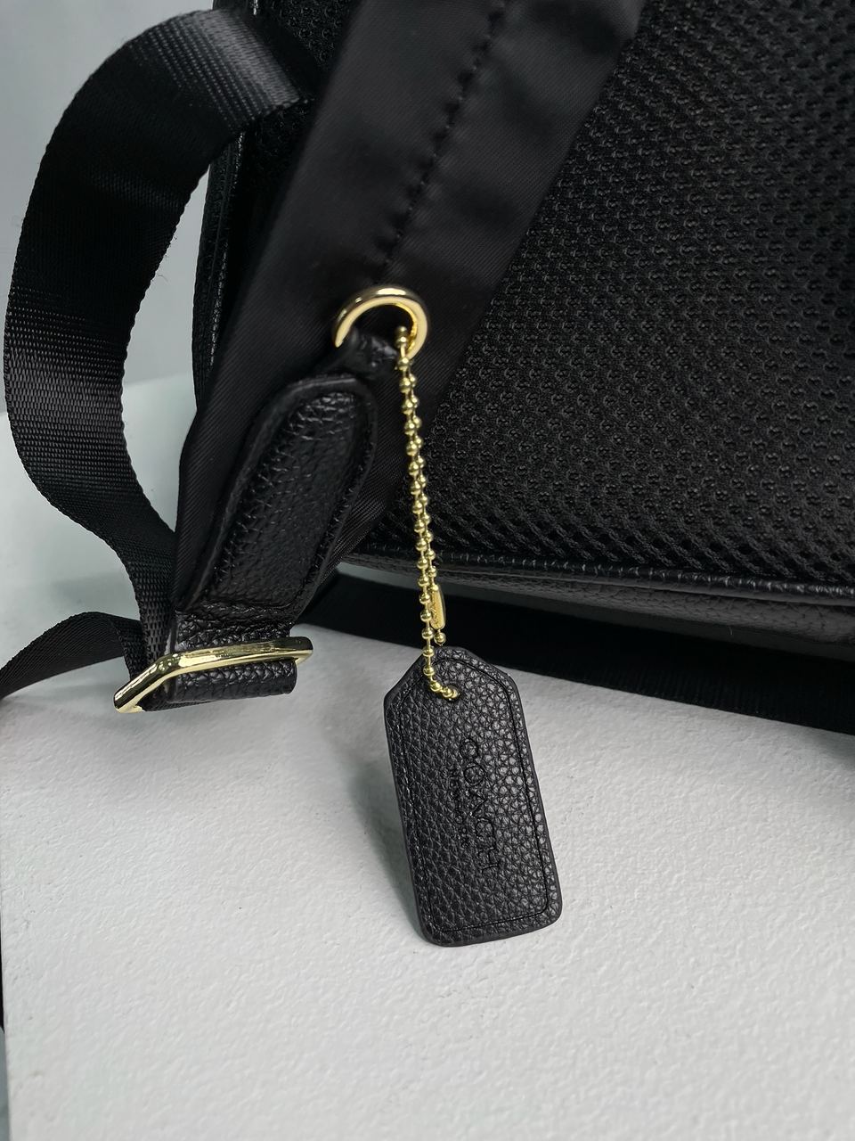 Coach Large Court Backpack In Signature Canvas in Brown/Black - 10