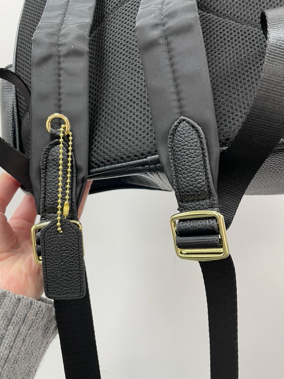 Coach Large Court Backpack In Signature Canvas in Brown/Black - 9