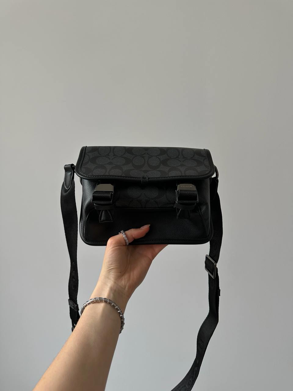 Coach League Hybrid Crossbody In Signature Jacquard Black - 5