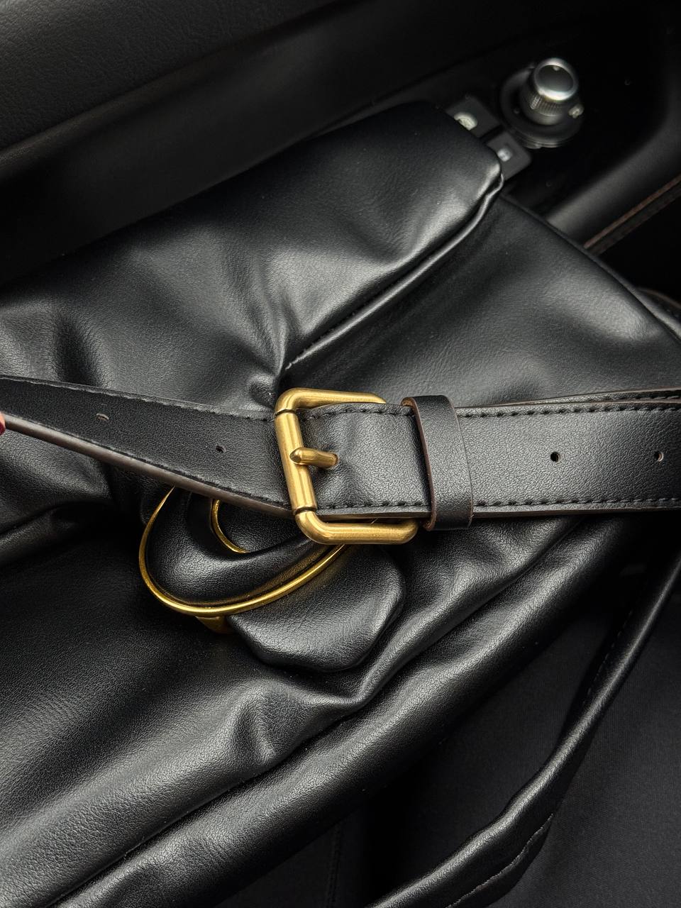 Coach Leather Covered C Closure Puffy Tabby Shoulder Bag Black - 13