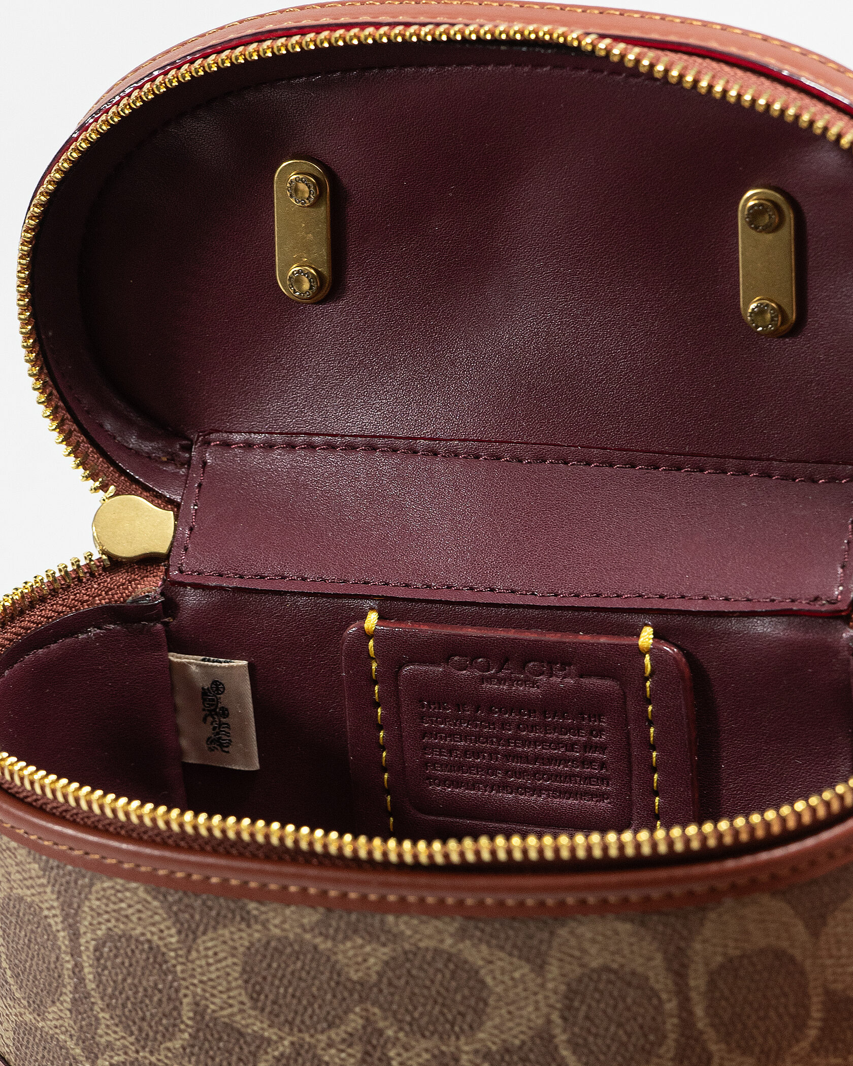 Coach Micro Dreamer Crossbody Bag in Signature Canvas Tan/Brown - 12